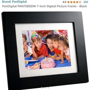 Pandigital 7000DW moving photo frame with alarm